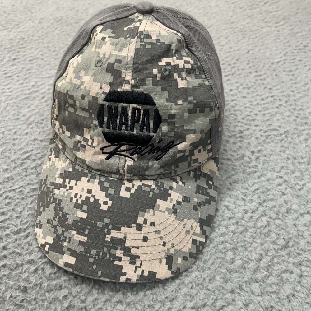 Napa Racing Camo Hat Cap Mens One Size Strapback Digital Fallen Heroes